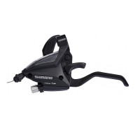 Шифтер/ручка тормоза Shimano ST-EF500-L, левая 3-ск. трос 1800мм, EZ-FIRE Plus, под 2 пальца, ал., под V-BRAKE