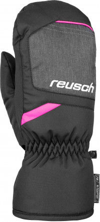 Варежки горнолыжные Reusch Bennet R-Tex Xt Junior Mitten Black/Black Melange/Pink Glo