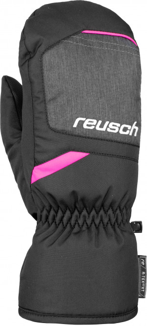 Варежки горнолыжные Reusch Bennet R-Tex Xt Junior Mitten Black/Black Melange/Pink Glo 