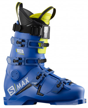 Горнолыжные ботинки Salomon S/Max 130 Carbon race blue/acid green/black (2020) 