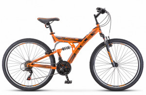 Велосипед Stels Focus V 26&quot; 18-sp V030 оранжевый/черный (2021) 
