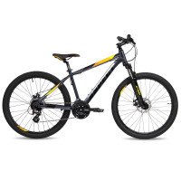 Велосипед Aspect Ideal 26" серый/оранжевый рама: 16" (2023)