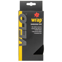 Лента на руль Velo Gel-Kork 5-410270 корковая/гель+крепеж+заглушки, 2х1600 мм, черный