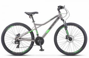 Велосипед Stels Navigator-610 D 26&quot; V010 серый/зеленый (2020) 