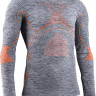 Термофутболка X-Bionic Energy Accumulator 4.0 Shirt Round Neck LG Grey Melange/Orange Men - Термофутболка X-Bionic Energy Accumulator 4.0 Shirt Round Neck LG Grey Melange/Orange Men