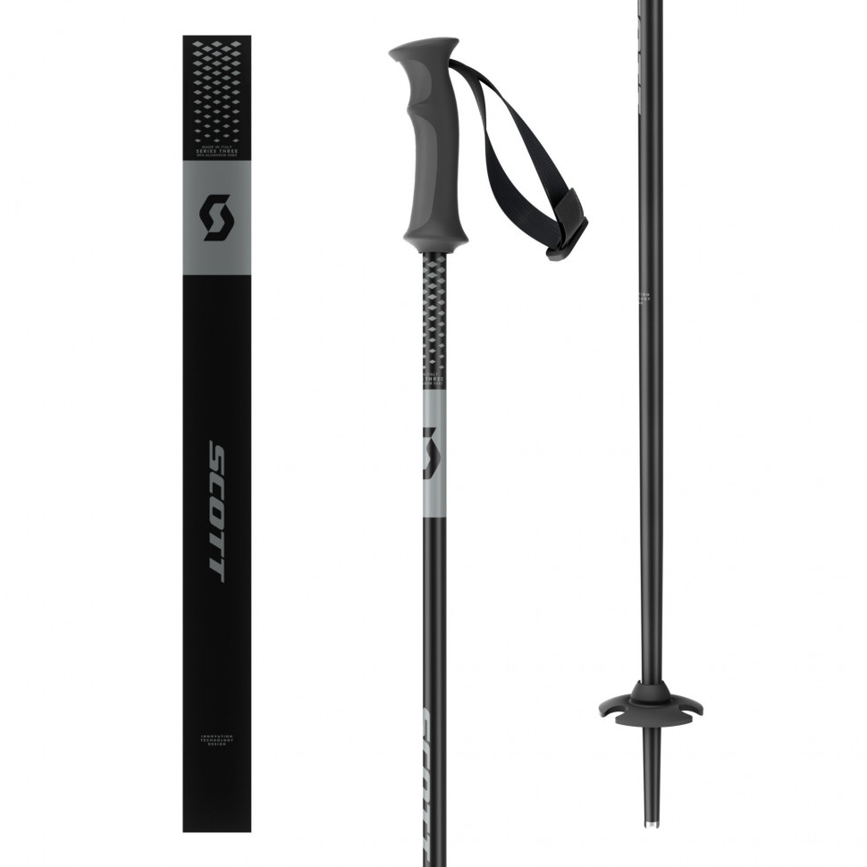 Палки горнолыжные Scott Element Jr Pole black купить со скидкой в ...