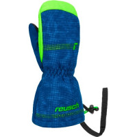 Варежки горнолыжные Reusch Maxi R-Tex XT Mitten surf the web/green gecko