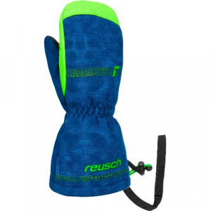 Варежки горнолыжные Reusch Maxi R-Tex XT Mitten surf the web/green gecko 