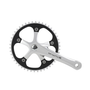 Система M-WAVE 5-350630 пер. 1скор. SingleSpeed облегч алюм. 1/2х1/8 смен. зв. 46зуб. 165мм 