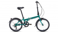 Велосипед Forward ENIGMA 20 2.0 зеленый\коричневый (2021)
