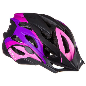 Шлем STG MV29-A розовый/фиолетовый/черный, с фикс застежкой 