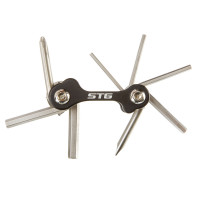 Ключи шестигранные STG HF62 8 шт в наборе