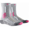 Носки X-Socks Trek X Cotton Junior Light Grey Melange/Rasberry - Носки X-Socks Trek X Cotton Junior Light Grey Melange/Rasberry