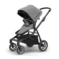 Коляска детская Thule Sleek Grey Melange on Black