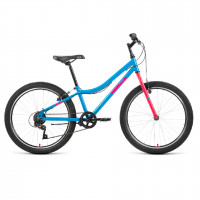 Велосипед Altair MTB HT 24 1.0 голубой/розовый рама: 12" (2022)