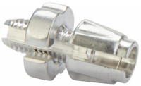 Регулятор натяжения троса тормоза Stels CC142-1 (C017) под резьбу М7, алюминиевый серебристый