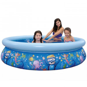 Бассейн надувной детский Jilong 3D Sea World Pool (205x47) 
