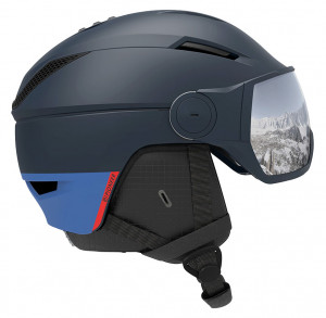 Шлем Salomon Pioneer Visor DressBlue/Sil Uni (2021) 