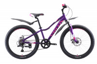 Велосипед Stark Bliss 24.1 D фиолетовый/розовый/белый (2020)
