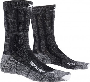 Носки X-Socks Trek X Linen Dolomite grey melange/opal black 