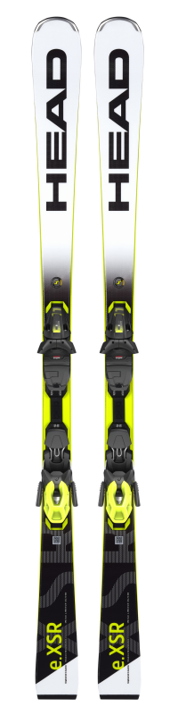 Горные лыжи Head WC Rebels e.XSR LYT-PR white-yellow-black + крепление PR 11 GW BRAKE 78 [G] (2023)