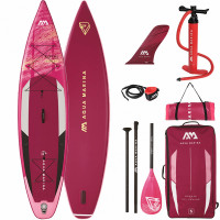 SUP-доска надувная с веслом Aqua Marina Coral Touring 11'6" (2022) (BT-22CTP, 350x79x15 см, S22)