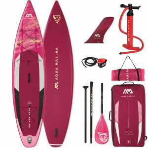 SUP-доска надувная с веслом Aqua Marina Coral Touring 11&#039;6&quot; (2022) (BT-22CTP, 350x79x15 см, S22) 