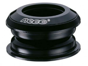 NECO Рулевая H114 полуинтегрированная нерезьбовая, 1-1/8&quot; x 44/50 x 30, высота 10,7±0,5мм, вес 128г, алюминий/сталь, промподшипники Ø41x36°x45°, чёрная, крышка 5 мм 