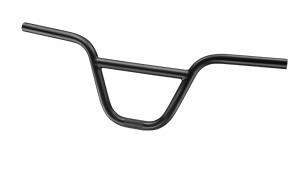 Руль Zoom BMX, MX-317 с перемычкой, сталь, D:22,2xW:620xH:160, изгиб 3 вверх 6° назад, чёрный 