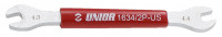 Ключ спицевой UNIOR 1634/2P Shimano 4,3 и 4,4 мм, красный