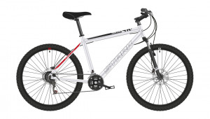 Велосипед Stark Respect 26.1 D Microshift серый/красный Рама: 16&quot; (2022) 