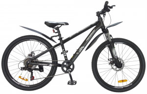 Велосипед Nameless J4200D 24&quot; черный/серебристый рама: 12.5&quot; (2025) 