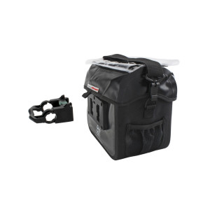 Сумка M-WAVE 5-122715 на руль 22,0-31,8мм 100%-влагозащ. V=7л б/съемн. с плеч. ремнем черная OTTAVA 