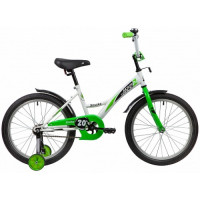 Велосипед Novatrack Strike 20" белый-зеленый (2020)