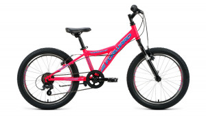 Велосипед Forward Dakota 20 1.0 розовый/голубой рама: 10.5&quot; (2022) 