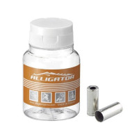 Колпачoк Alligator LY-HPB14#B200 6-200462 наконечник рубашки переключения 4.1х4.5х10.8 мм латунь, серебристый (200 шт в банке)