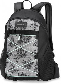 Женский рюкзак Dakine Wonder 15L Rosie (серый в чёрный цветочек)