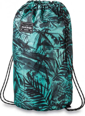 Городской рюкзак Dakine Stashable Cinchpack 19L Painted Palm (бирюзовый с пальмовыми листьями) 