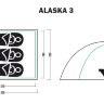 Палатка Jungle Camp Alaska 3 камуфляж 70858 - Палатка Jungle Camp Alaska 3 камуфляж 70858