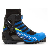 Лыжные ботинки Spine SNS Combi (468) (синий/черный/салатовый) (2022)