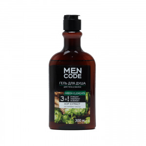 Гель для душа Men Code Green Elements 300 мл 