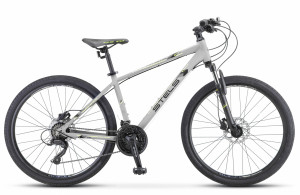Велосипед Stels Navigator-590 D 26&quot; K010 серый/салатовый (2021) 