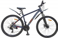Велосипед Nameless MTB темно синий металик/красный рама: 17" (2025)