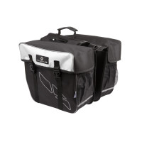 Сумка M-WAVE 5-122802 "штаны" на багажн. "2в1" V=30л (5) черно-белая Amsterdam Double pannier bag Сумка M-WAVE 5-122802 "штаны" на багажн. "2в1" V=30л (5) черно-белая Amsterdam Double pannier bag