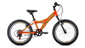 Велосипед Forward Dakota 20 1.0 оранжевый/ярко-зеленый рама: 10.5&quot; (2022) 