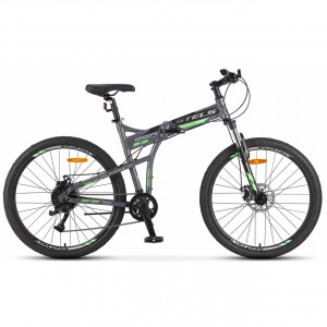 Велосипед Stels Launch-950 MD 26&quot; Z010 (м) матовый серый/зеленый рама: 19&quot; (2025) 