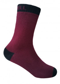 Носки детские водонепроницаемые DexShell Ultra Thin Children Socks бордовые (2022)