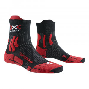 Носки женские X-Socks Triathlon 4.0 Dragonfly 5G red/black R018 