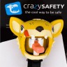 Звонок велосипедный Crazy Safety Леопард жёлтый - Звонок велосипедный Crazy Safety Леопард жёлтый
