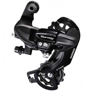 Переключатель задний Shimano Tourney RD-TY300-SGS 6/7ск., длинная лапка, на петух (болт), без упак. 